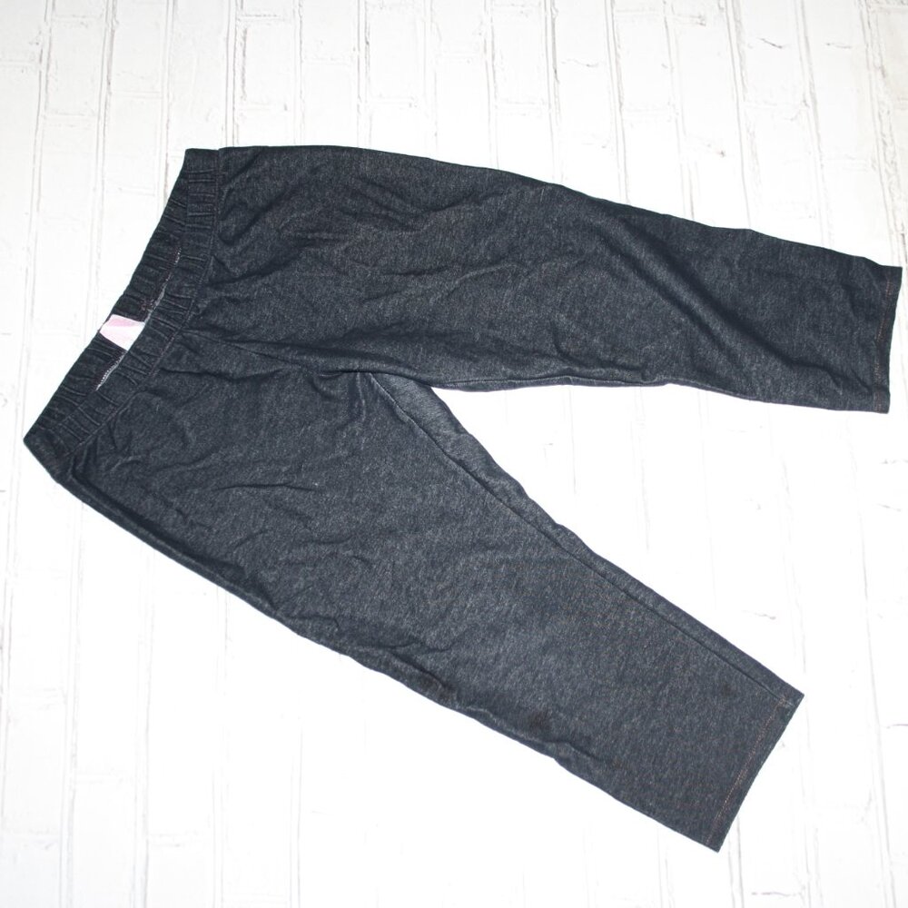 👖 No Boundaries Denim Capri Leggings – Size Medium Stretch Fit | Faux Denim
